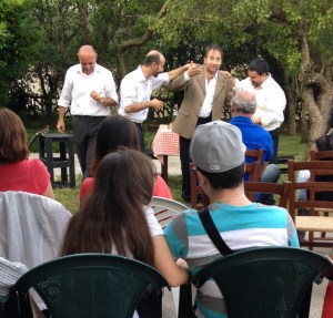 Who is the guy in the Jacket? Is that my former student Jonathan in the sti