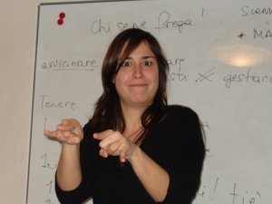 Chiara uses those gestures when we are BAAAAAAAAD.